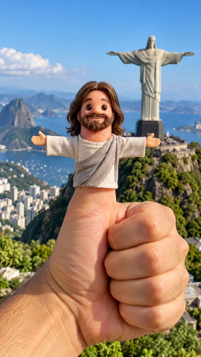 Christ the Redeemer inspired Thumbwig in Rio